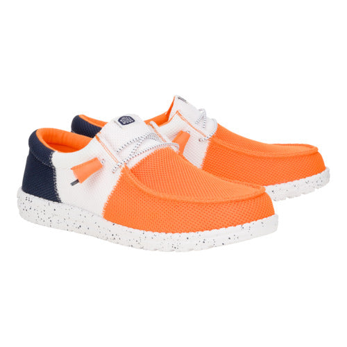 Wally Tri Varsity Mesh - Orange/White - Image 2