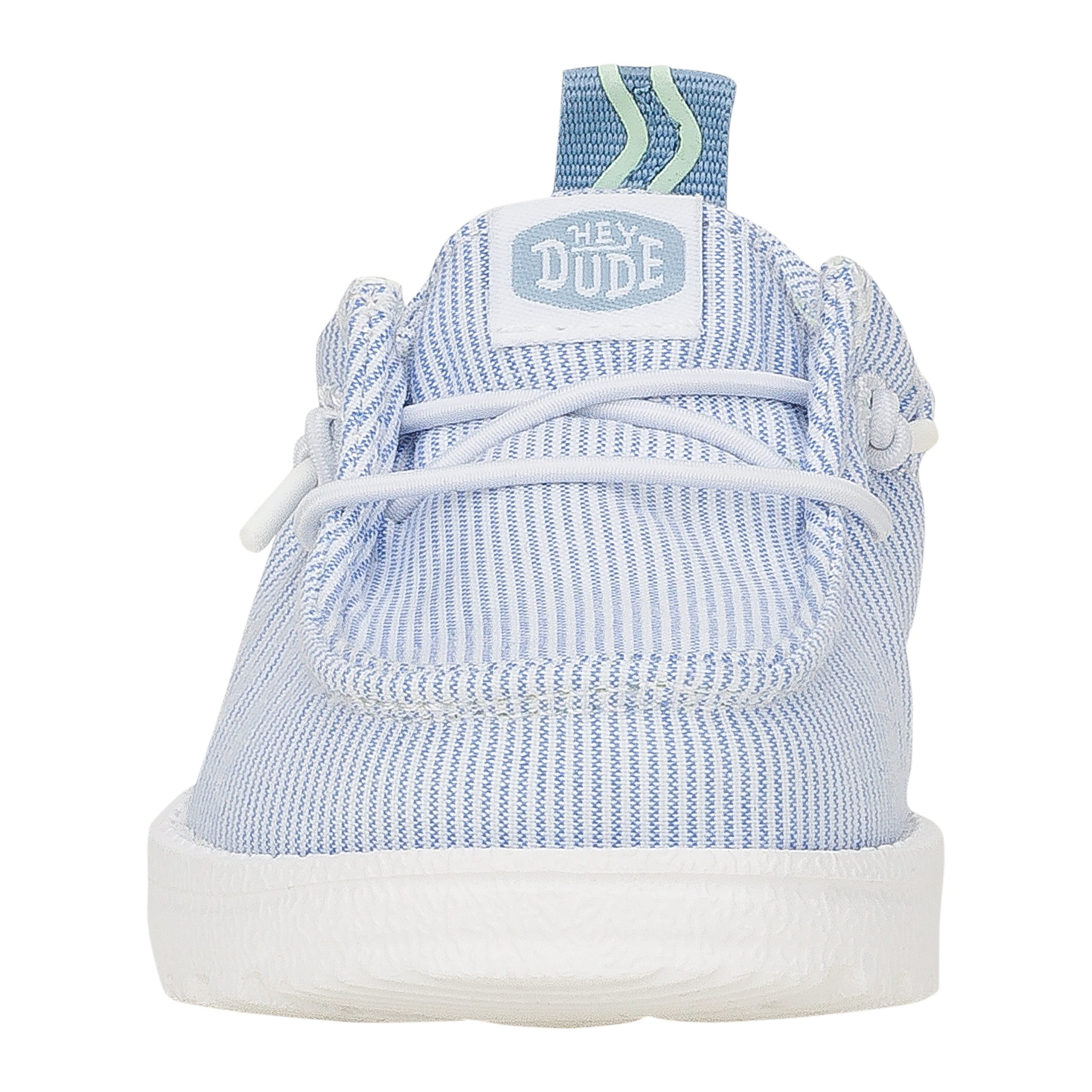 LilDude Slip On Prints - White/Faded Denim - Image 4