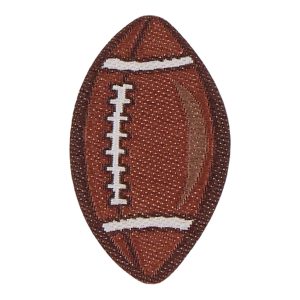 Football Patch - Football Brown/White