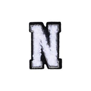 Letter N Patch - N Black/White