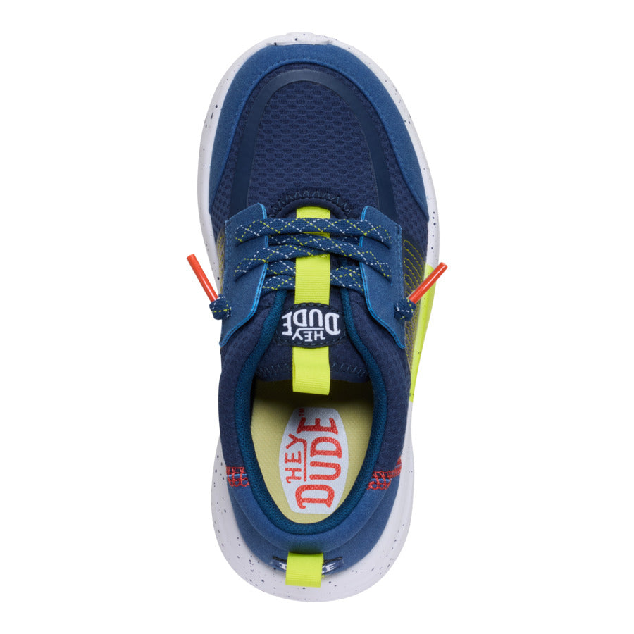 Sirocco Play Youth Sport Stripe - Navy/Lime - Image 6