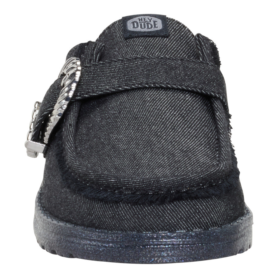 Wendy Slip Buckle Denim - Black/Black - Image 4